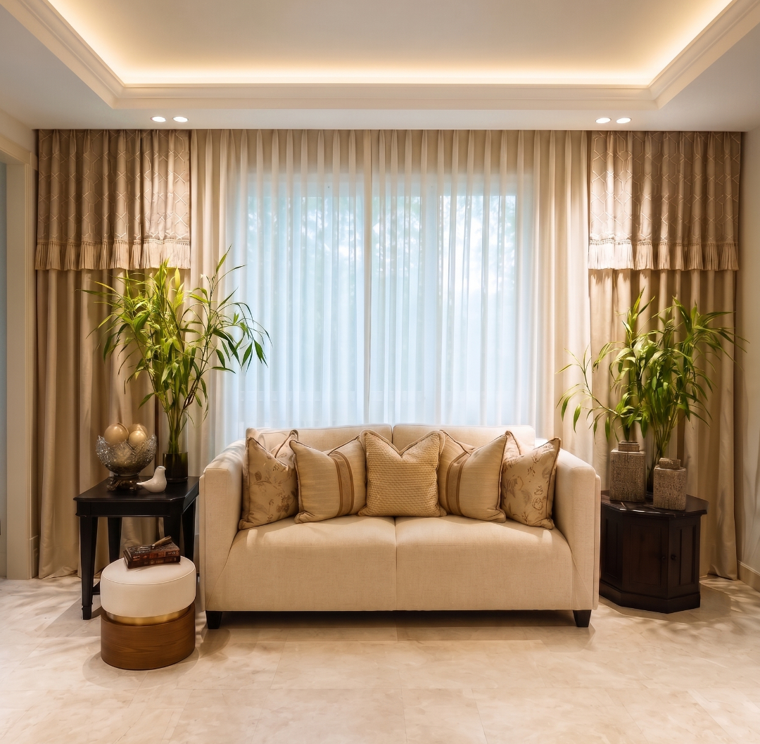 Sala diseñada por Entretelas Interiores