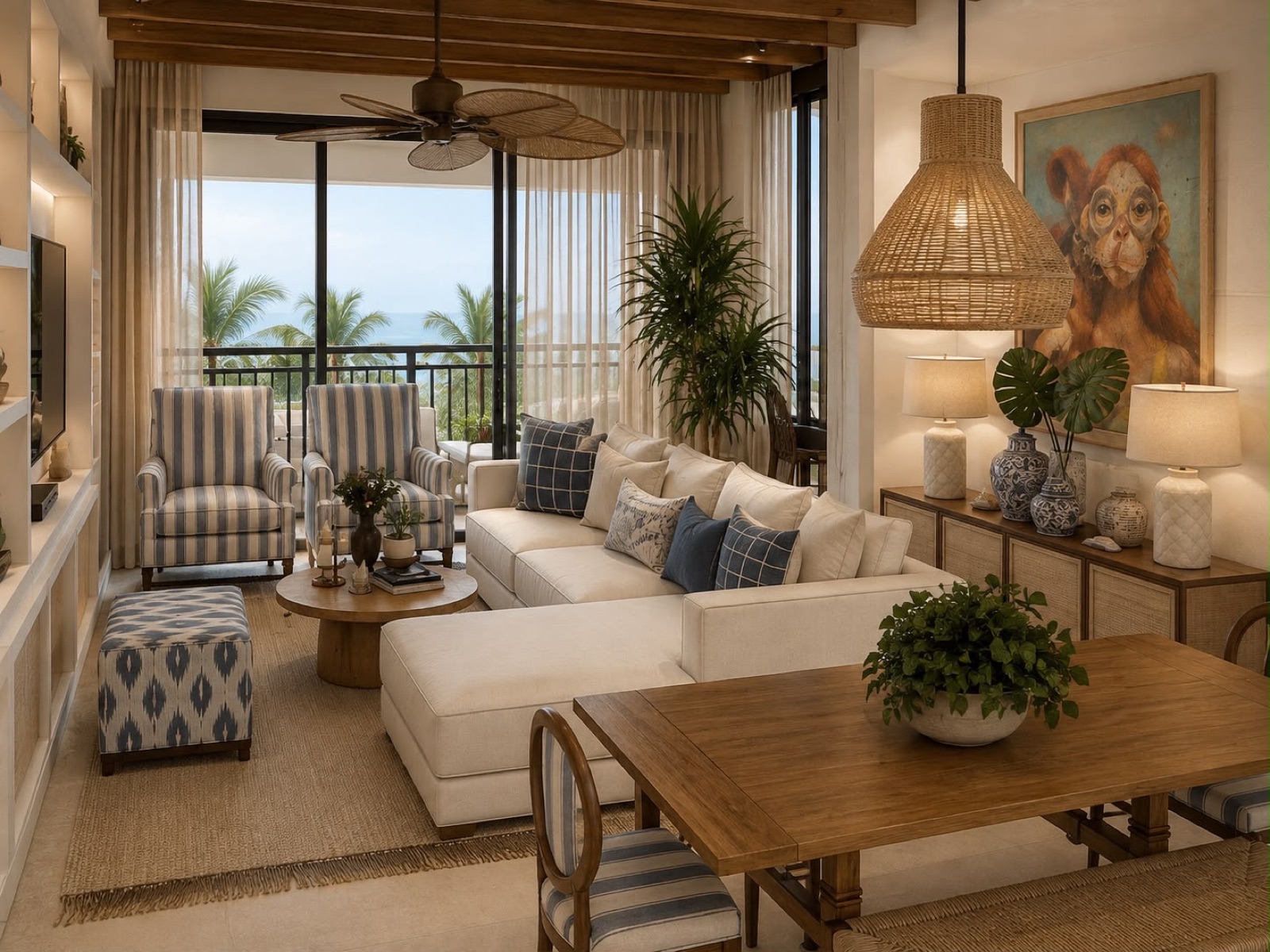 Sala diseñada por Entretelas Interiores