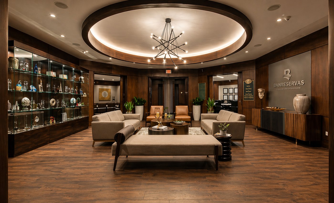 Banreservas, salón ejecutivo — Entretelas Interiores